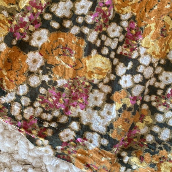 BA&SH A-line Tiered Skirt in Diary Ocre Printed Floral size 1 - Picture 9 of 11